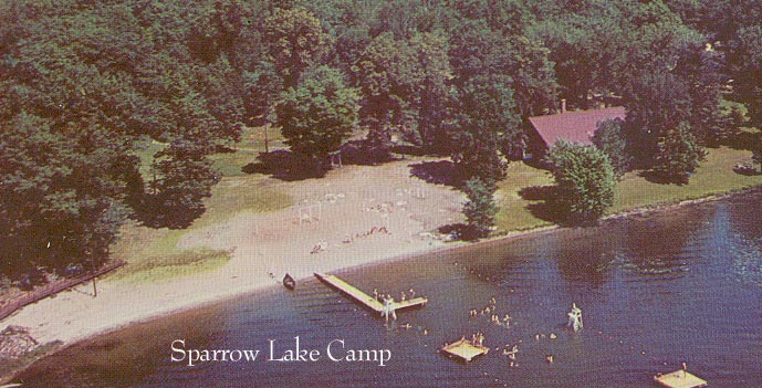 Aerial View Sparrow lake Camp (United Church)